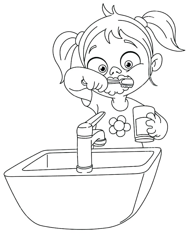 728x896 Toothbrush Coloring Page Toothbrush Coloring Page Tooth Color Page