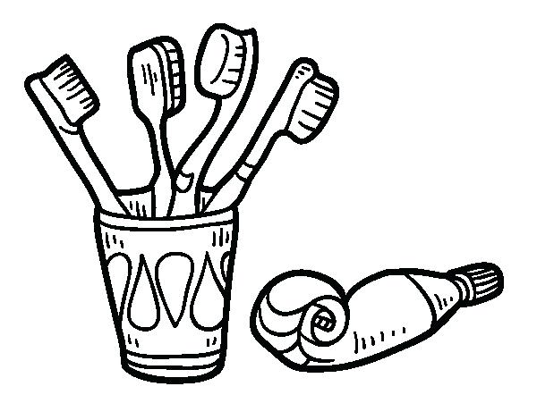 600x470 Toothbrush Coloring Page Toothbrushes And Toothpaste Coloring Page