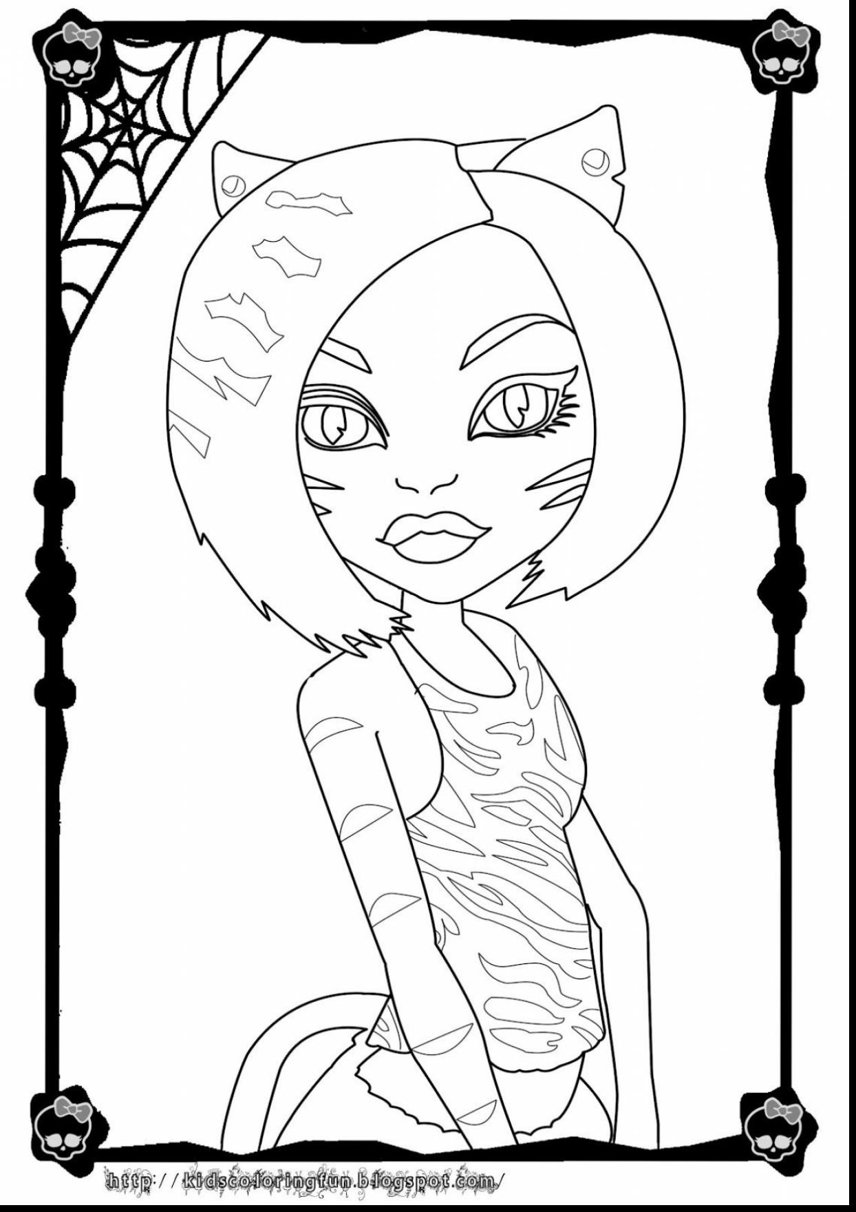 1244x1760 Toralei Stripe Monster High Coloring Pages For Kids Awesome