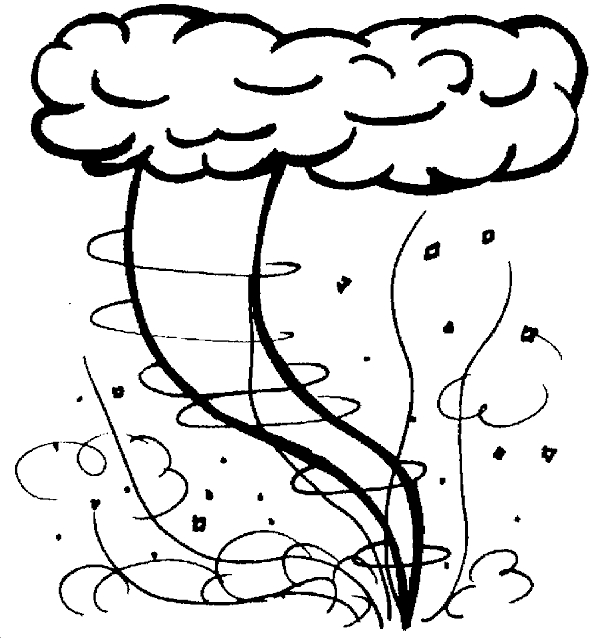 Tornado Coloring Pages