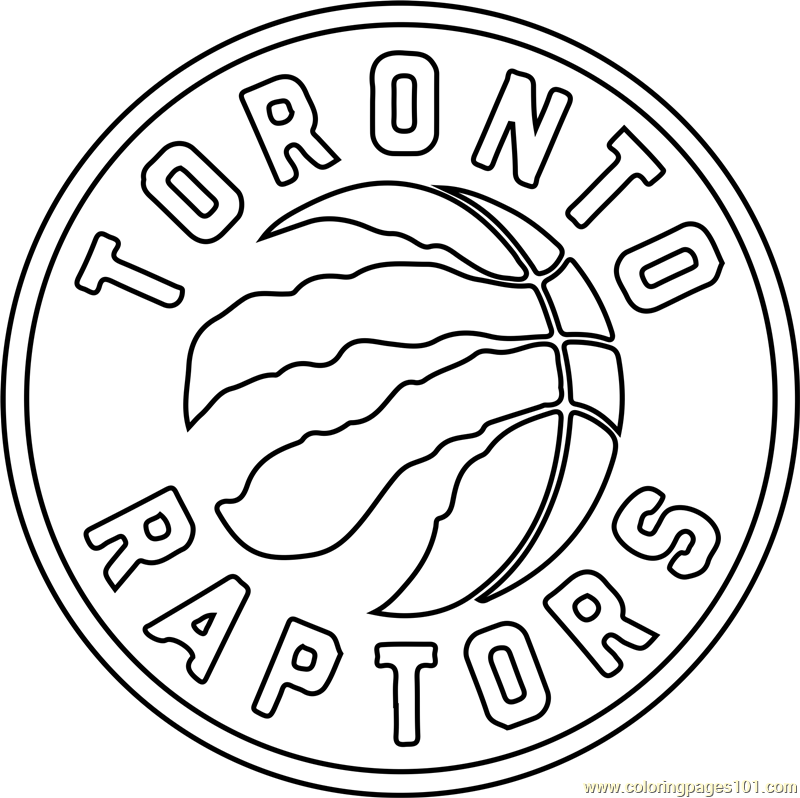 800x798 Toronto Raptors Coloring Page