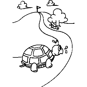 300x300 Tortoise And Hare Coloring Sheet