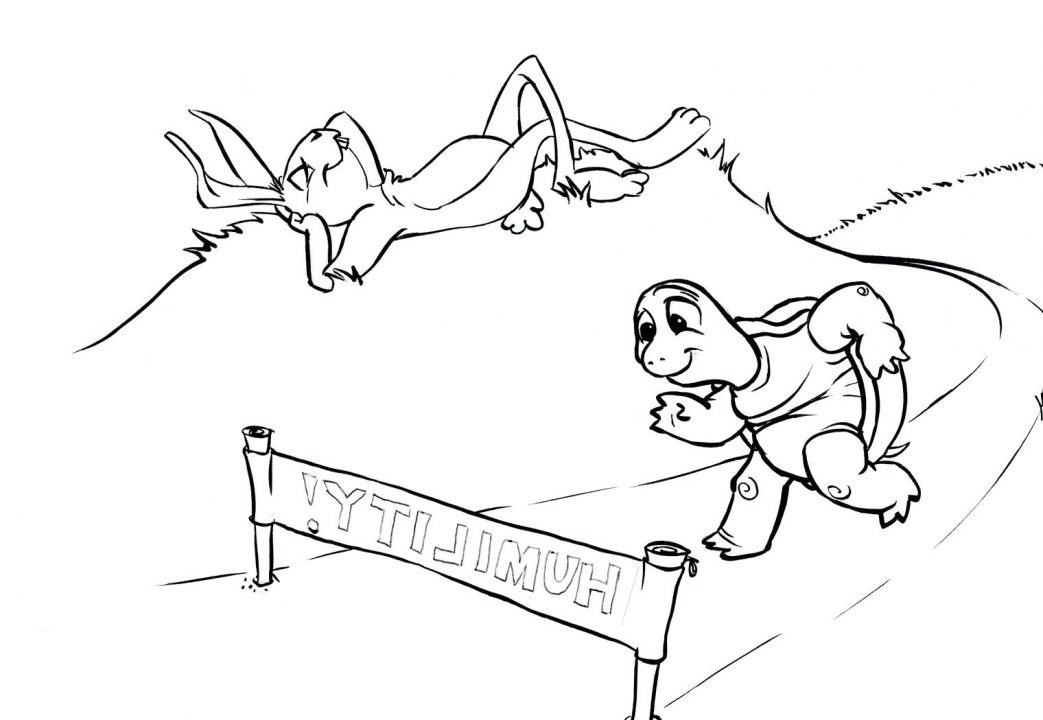 1043x720 Beste Tortoise And The Hare Coloring Page Fotos