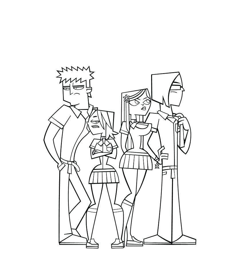 800x960 Total Drama Coloring Pages Explore Dramas 4 Life And More Total