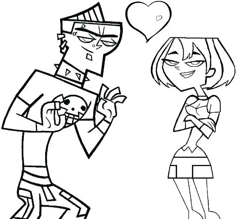 500x443 Total Drama Island Coloring Pages Total Drama Coloring Pages Total