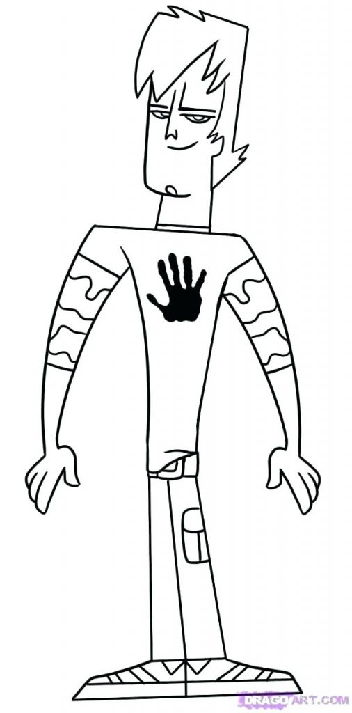 506x1024 Total Drama World Tour Coloring Pages Total Drama Coloring Pages
