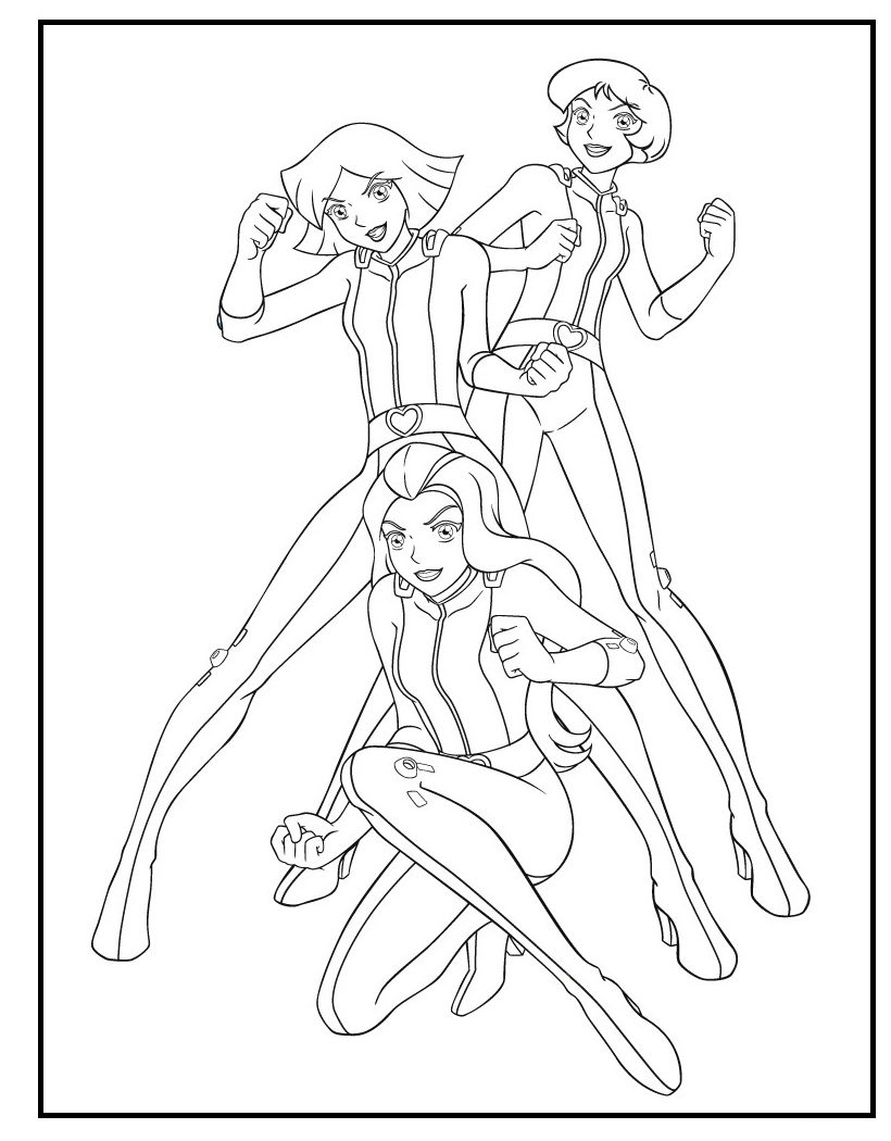 820x1050 Jem And The Holograms Coloring Totally Spies Pages For Kids Online