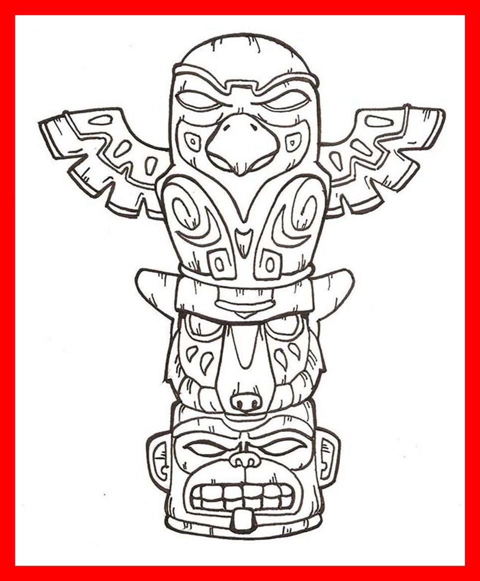 960x1161 Inspiring Printable Totem Pole Coloring Pages Me Scrapbook Pic