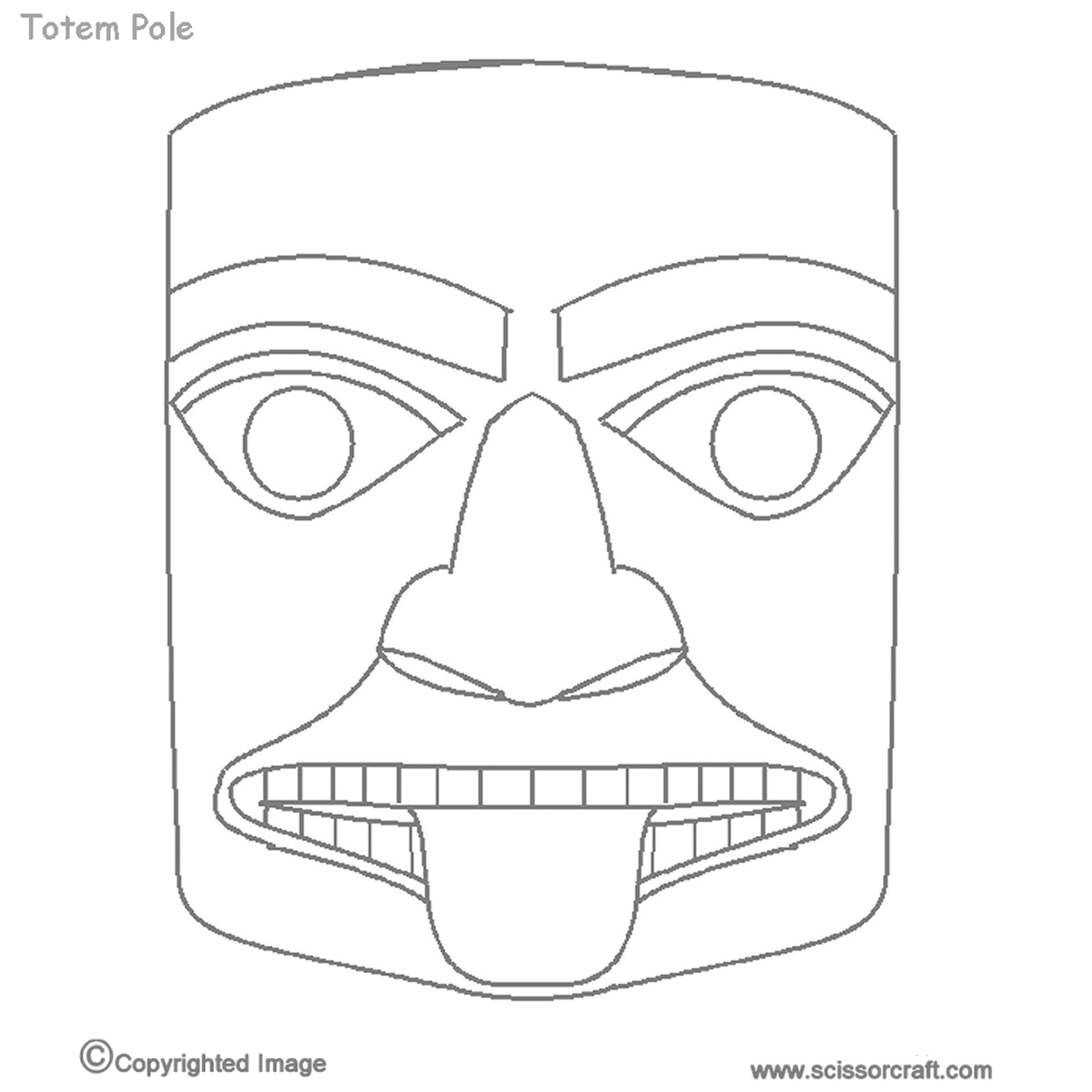 Totem Pole Coloring Pages