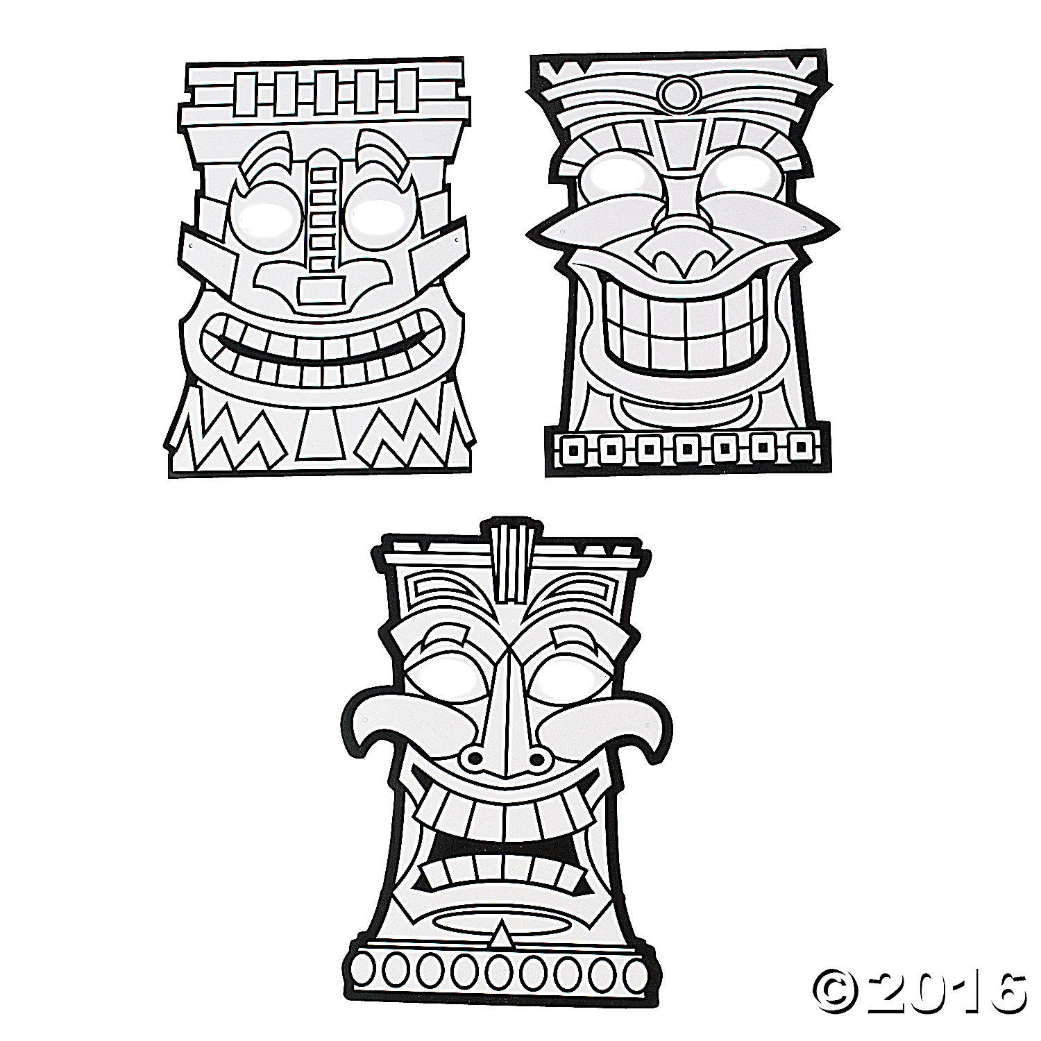 1500x1500 Tiki Mask Coloring Pages Tiki Coloring Pages Free