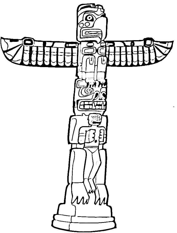 750x986 25 Totem Pole Coloring Pages Collections Free Coloring Pages