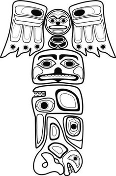 236x357 Free Printable Totem Pole Totem Pole Animals Raven Totempole'S