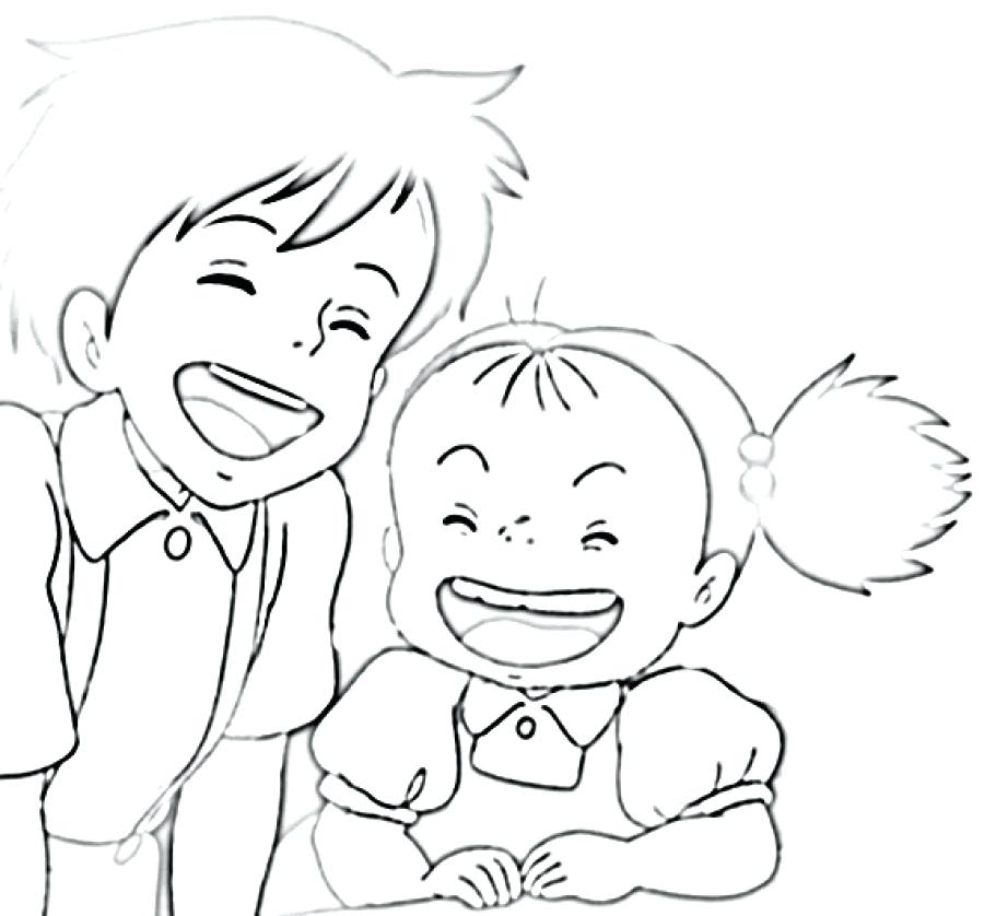900x838 Totoro Coloring Pages And From My Neighbor Coloring Pages My