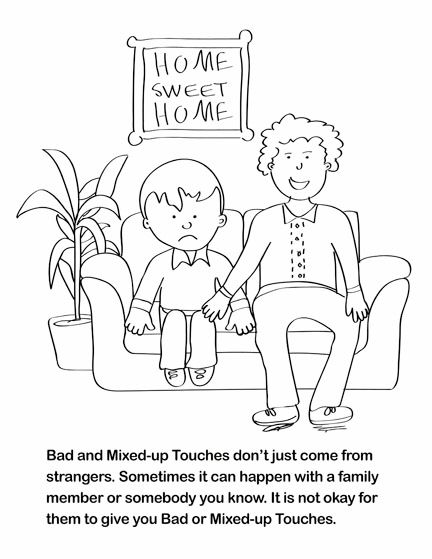 432x559 Fsgc, Good Touch Bad Touch Coloring And Activity Book On Behance