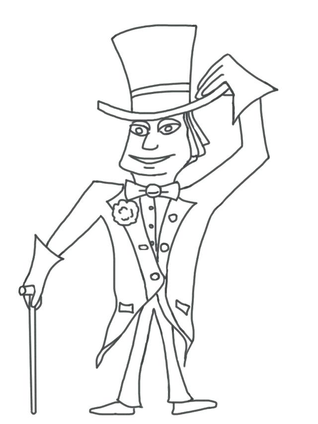 640x853 Charlie And Chocolate Factory Coloring Pages 8 Pics