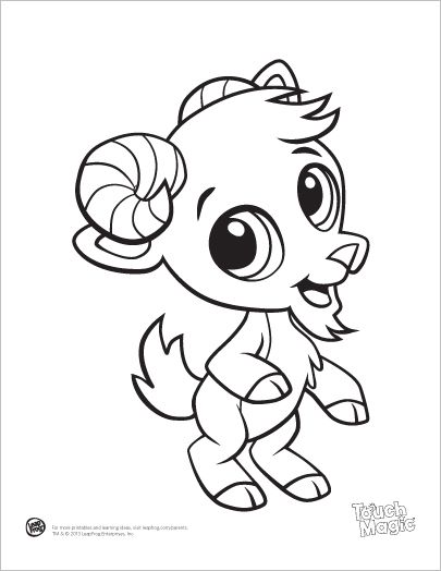 405x524 Learning Friends Goat Baby Animal Coloring Printable From Leapfrog