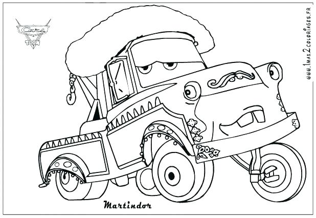 618x426 Tow Mater Coloring Pages Cars 2 Coloring Pages Mater Coloring