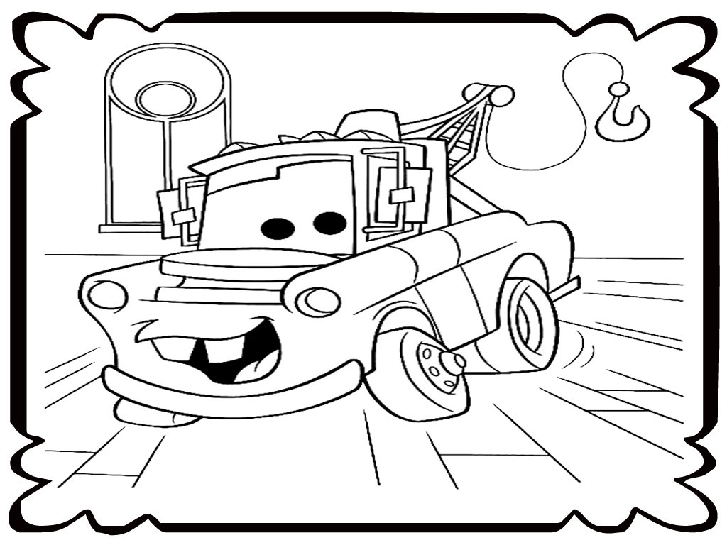 1024x768 Mater Tow Truck Coloring Pages Realistic Coloring Pages, Tow Truck