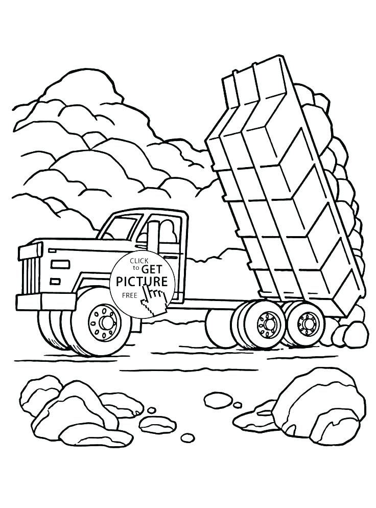 736x994 Dump Truck Coloring Page Tow Truck Coloring Pages Transportation