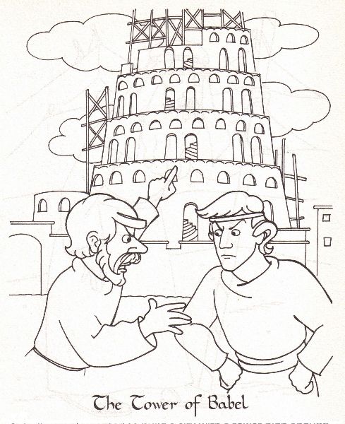 Tower Of Babel Coloring Page