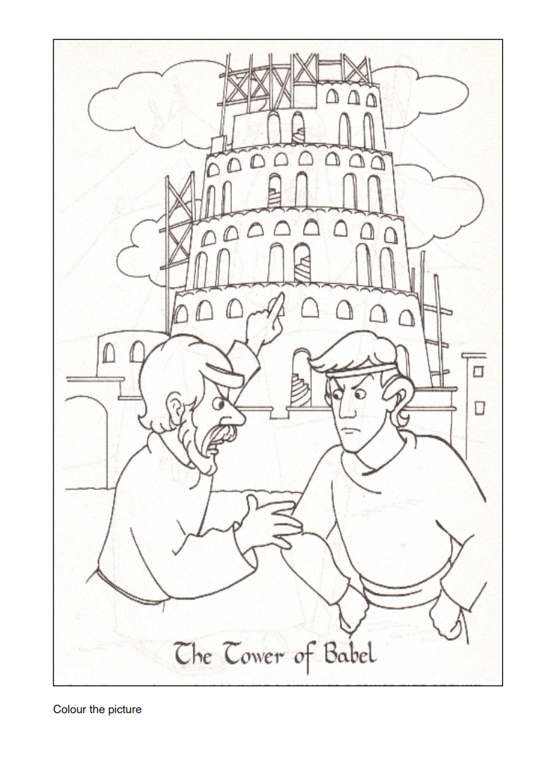 793x1080 Happy Mothers Day Coloring Pages And Free Printable Tower Of Babel