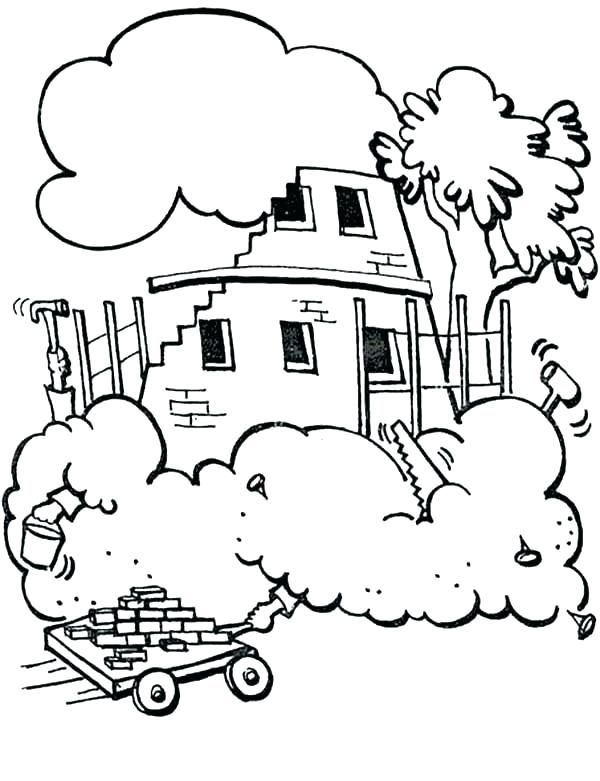 600x781 Tower Of Babel Coloring Page With Wallpaper Dual Screen Medium