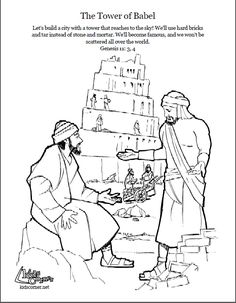 236x303 Tower Of Babel Coloring Pages For Kids Genesis The Start Of Our