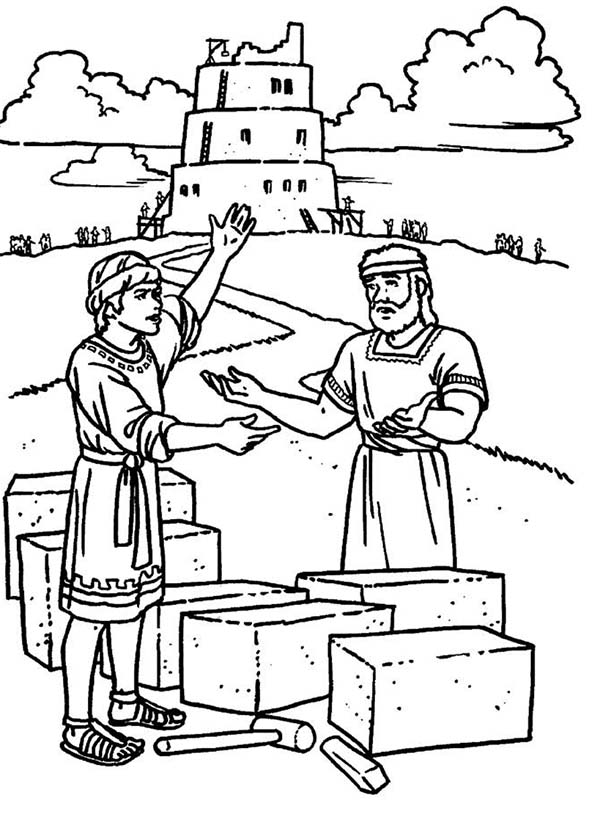 600x831 Tower Of Babel Coloring Page Tower Of Babel Coloring Page