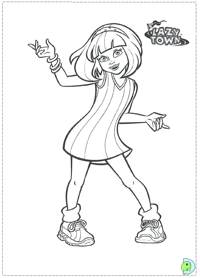 691x960 Stephanie Coloring Pages Lazy Town Coloring Pages Lazy Town