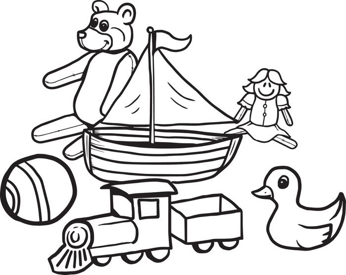 700x557 Toys Coloring Pages Preschool Collection