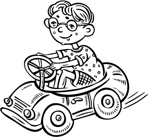 Toy Car Coloring Page