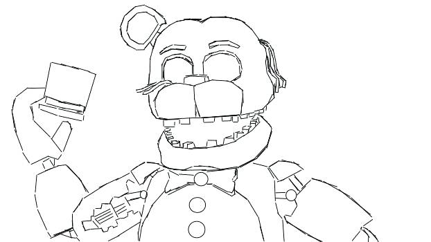 622x350 Fnaf Coloring Pages Freddy