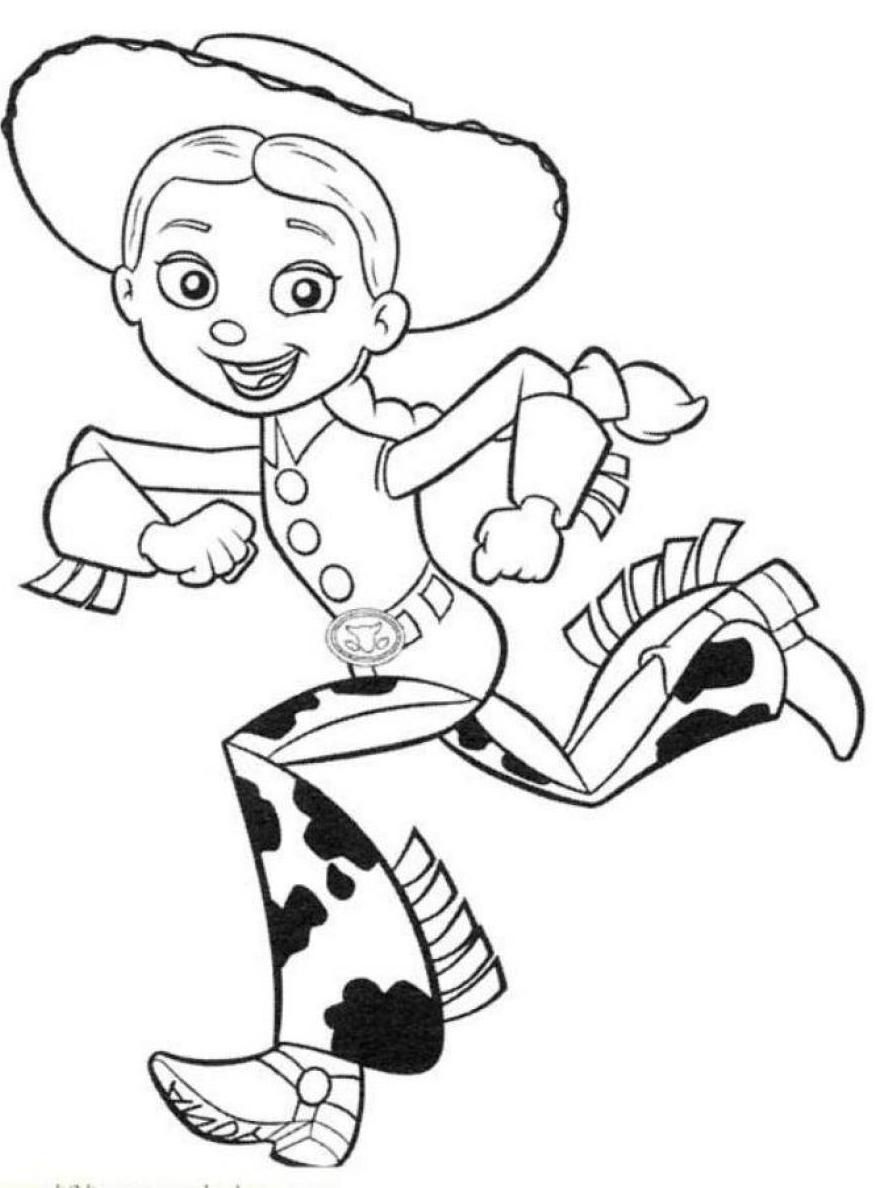 887x1188 Toy Story 2 Jessie Coloring Pages Home