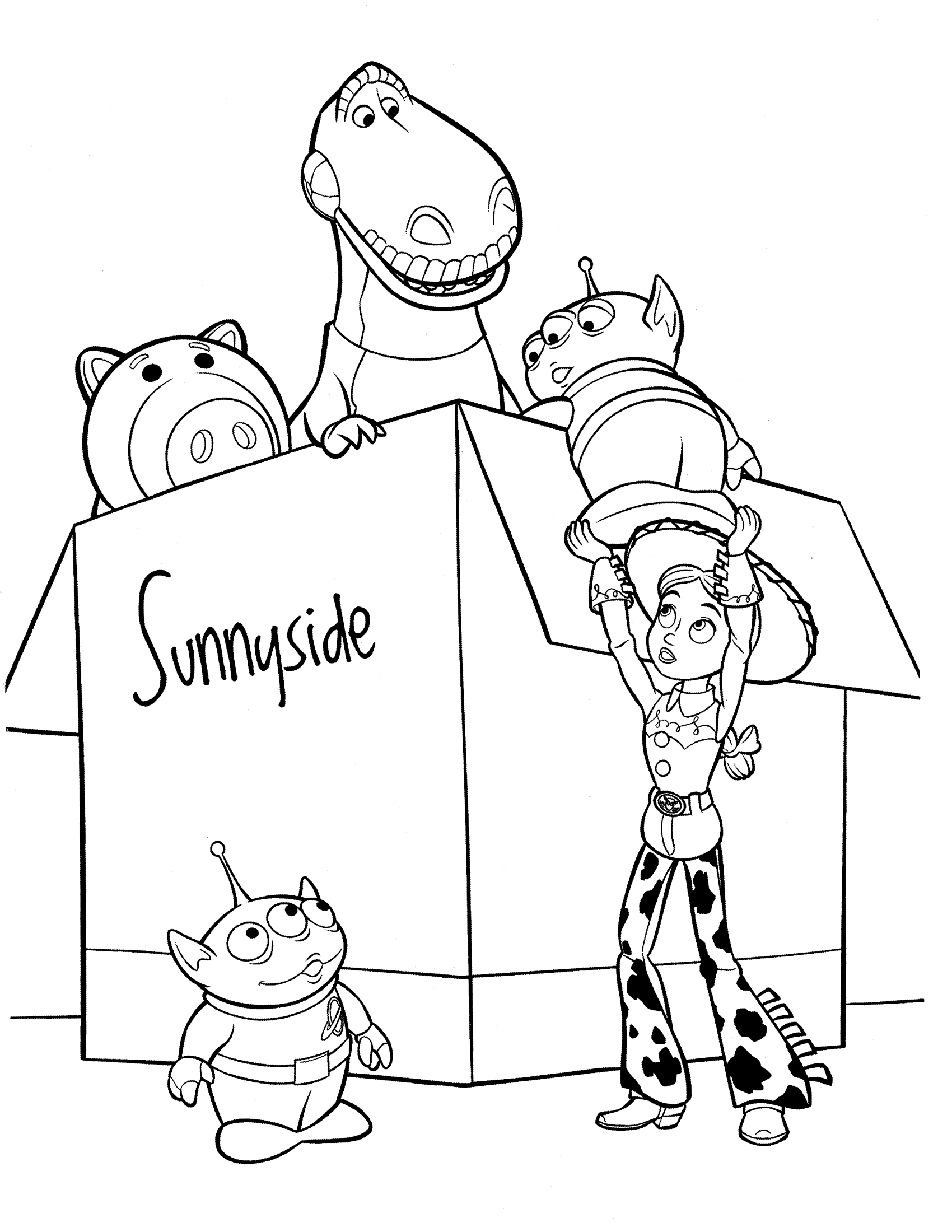 1700x2200 Toy Story 3 Coloring Pages
