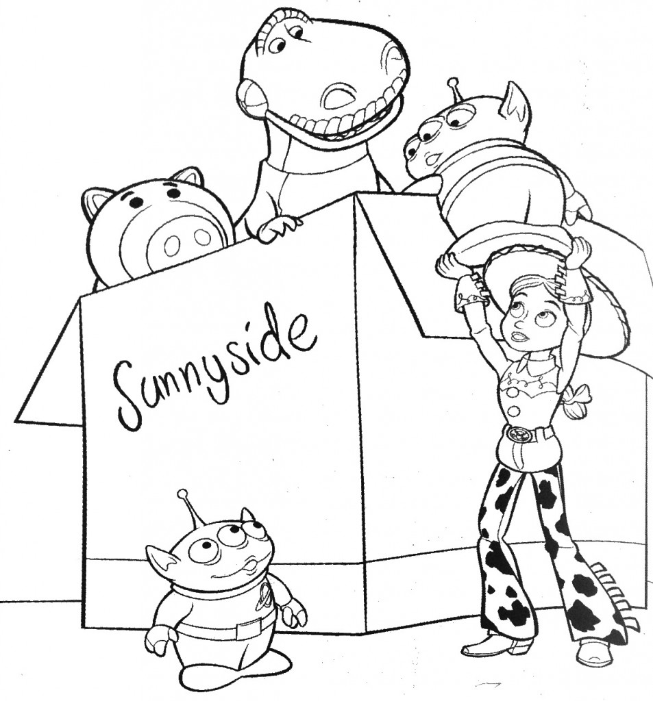 953x1024 Toy Story 3 Coloring Pages