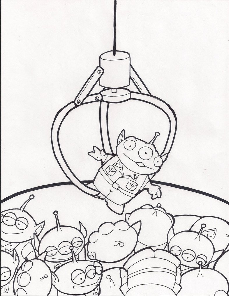 786x1017 Toy Story Aliens Coloring Pages