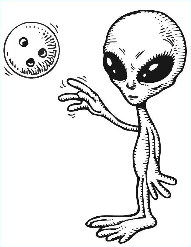 629x815 Alien Toy Story Coloring Page