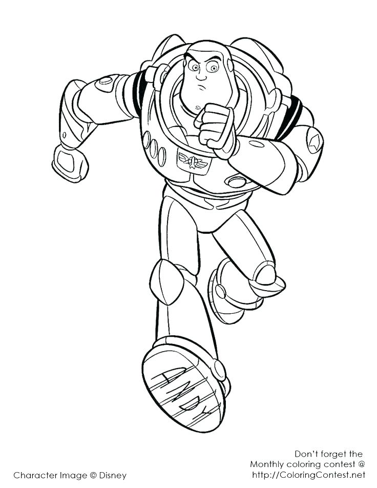 736x952 Buzz Lightyear Coloring Page Buzz Coloring Book Also Buzz Coloring