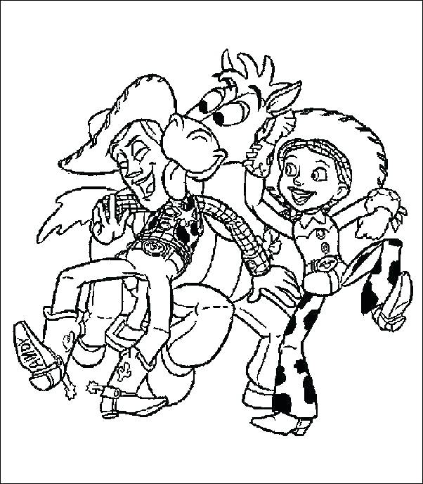602x688 Toy Story Coloring Pages Buzz And Woody Friend