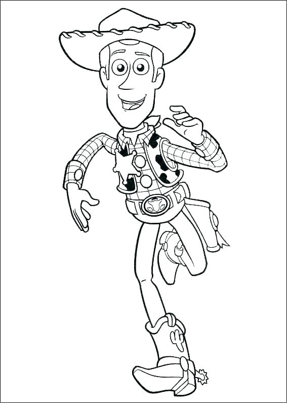 567x794 Toy Story 2 Coloring Pages Woody Bullseye Toy Story 2 Coloring