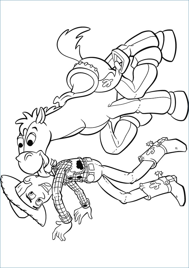 640x906 Woody Toy Story Coloring Page