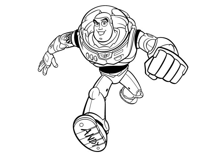 700x500 Walt Disney Cartoon Character Buzz Toy Story Andy's Toy Running