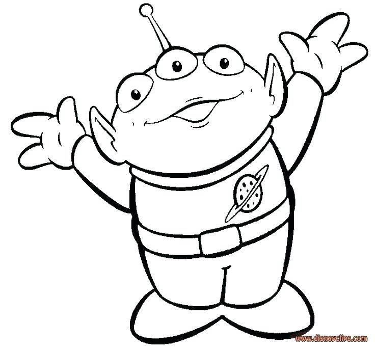 736x691 Buzz Lightyear Coloring Page Toy Story Alien Coloring Sheet Alien