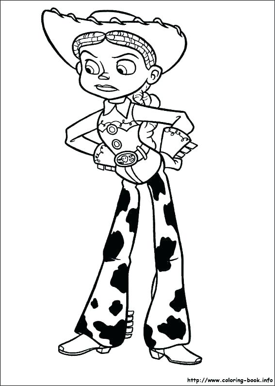567x794 Jessie Toy Story Coloring Pages Toy Story Coloring Book Toy Story