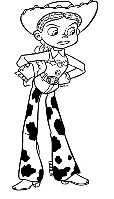 440x767 Toy Story Angry Jessie Coloring For Kids