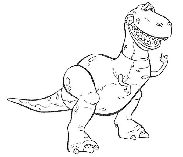 600x516 Toy Story Toys Rex The Dino Coloring Pages Best Place To Color