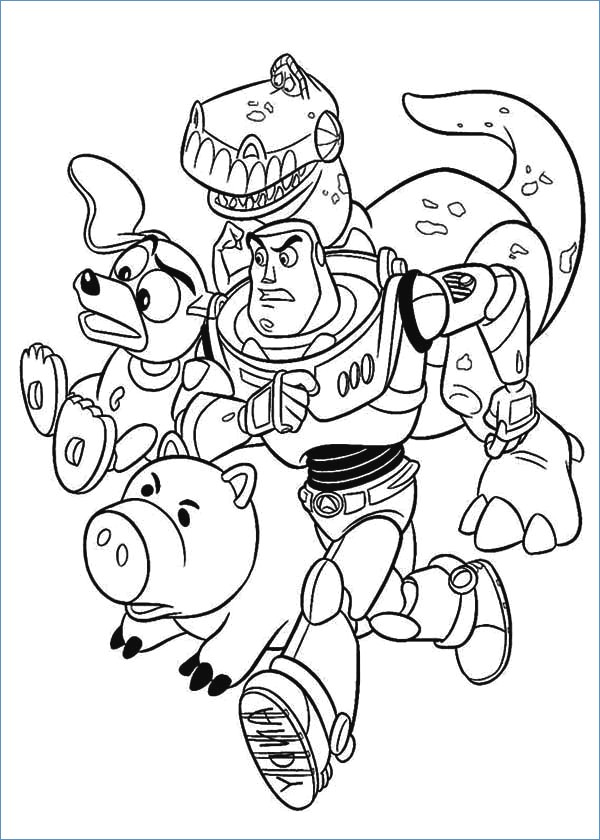 600x840 Slinky Dog Smiles Toy Story Coloring Pages