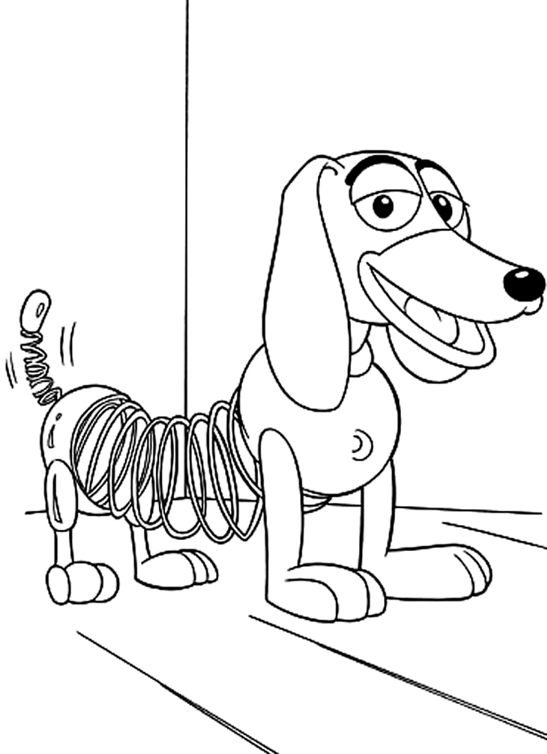 795x1096 Toy Story Slinky Dog Coloring Pages