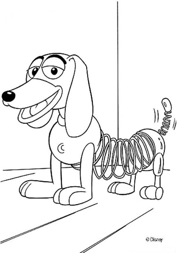 607x850 Slinky Dog Coloring Page Slinky Dog Coloring Page Birthday Treats