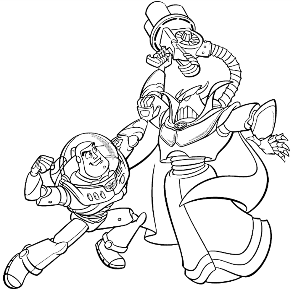 990x978 New Sweet Zurg Coloring Pages Toy Story Free Inofations For Your